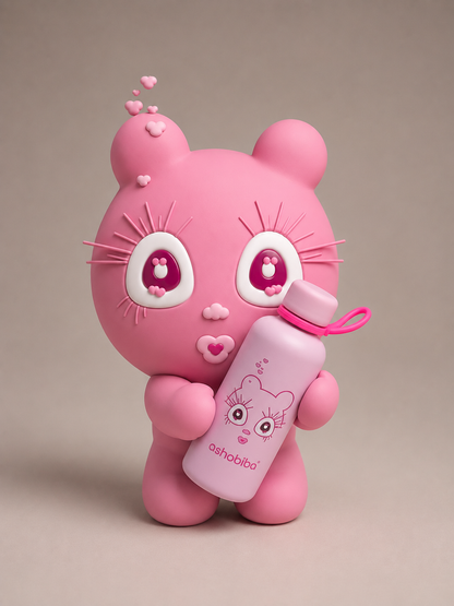 Ashobiba  insulated water bottle pink