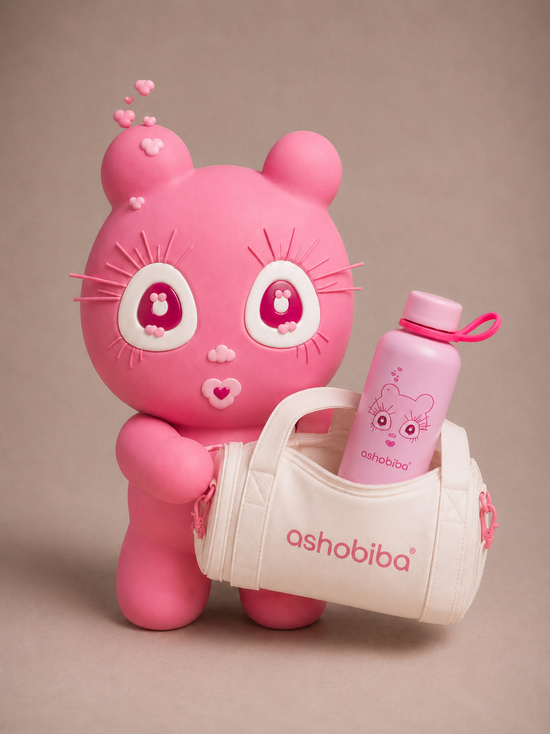Ashobiba kawaii water bottle gym bag lifestyle