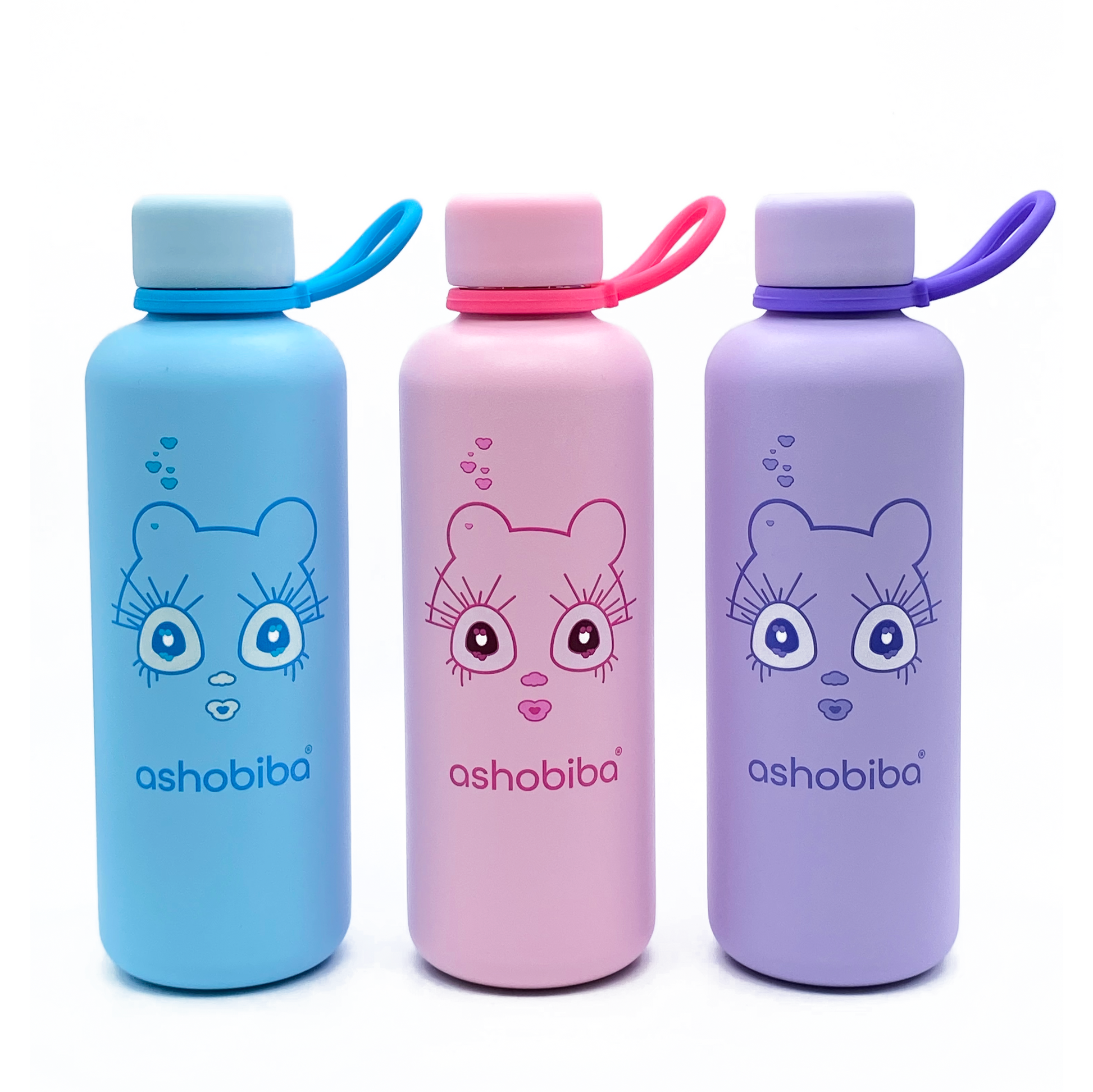 Pink insulated water bottle with a kawaii-style design. Perfect for girls.
Roze thermos beker met een kawaii design. Voor meisjes.
