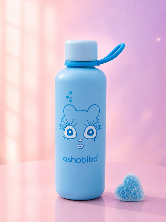 Ashobiba insulated waterbottle blue