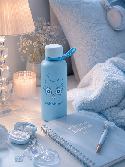 Ashobiba insulated waterbottle blue