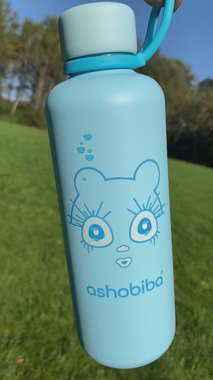 Ashobiba insulated waterbottle blue
